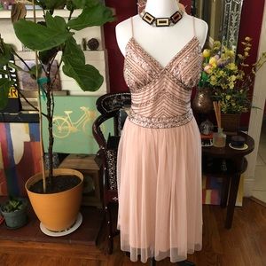 MARINA Beaded Bodice Dress